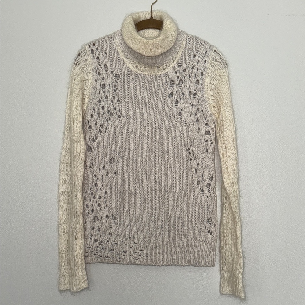 Phillip Lim Cozy Cream Knit Turtleneck Sweater